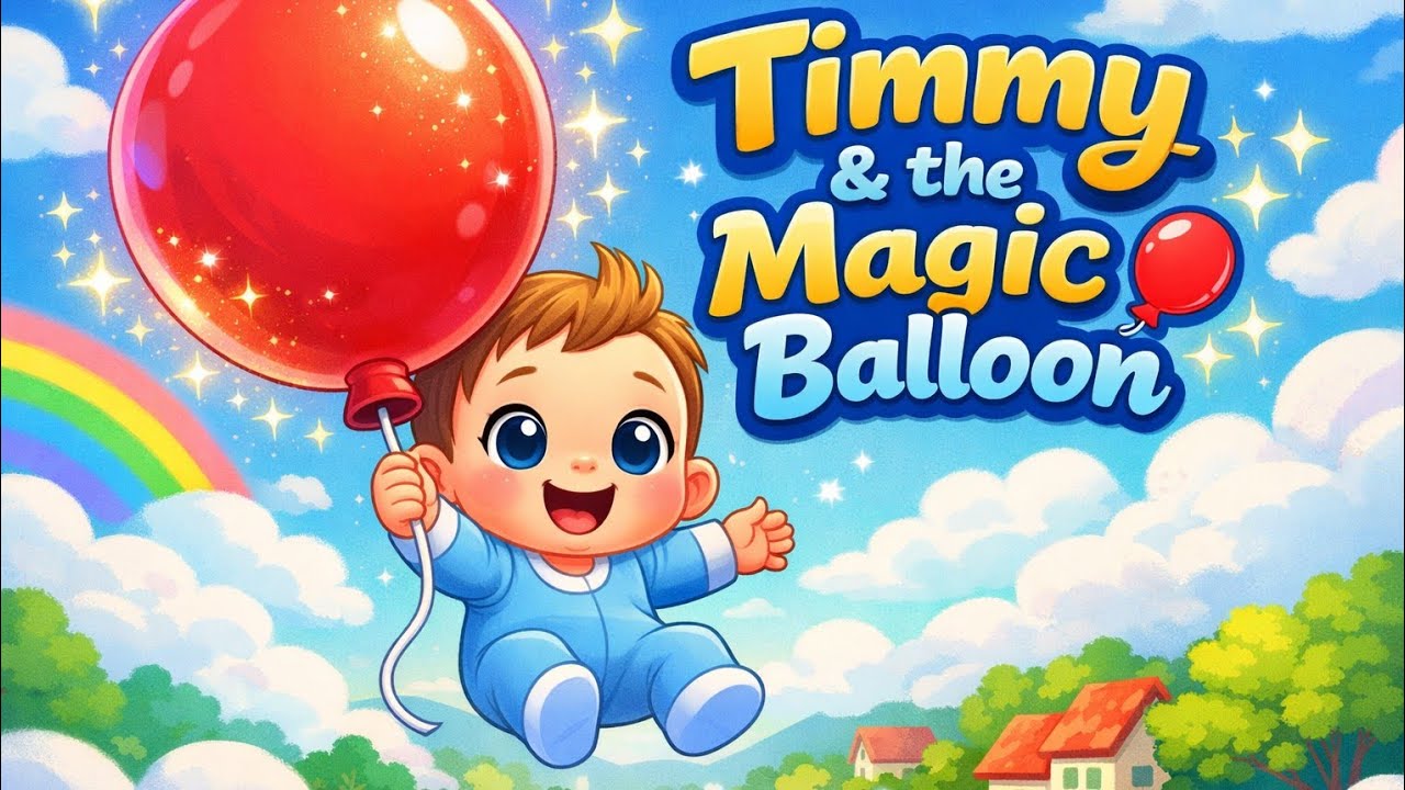 Welcome to a magical baby story world 🌈✨A sweet little baby who finds a magic red balloon 🎈