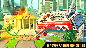 Flying Firefighter Truck Transform Robot Games Android Gameplay, Walkthrough, iOS, #1