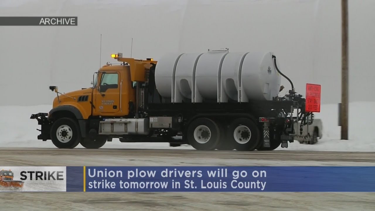 Plow Drivers In St. Louis County To Walk Off The Job Wednesday YouTube