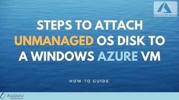 Steps to attach unmanaged OS Disk to a Windows Azure VM