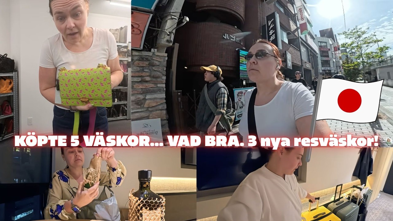GALEN SECONDHAND SHOPPING I TOKYO, SEN ÅKER VI HEM! VLOGG 6 FRÅN JAPAN 🇯🇵