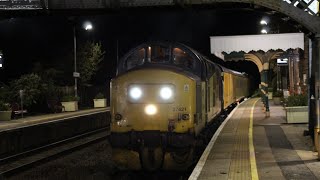 a noisy depature of Colas Rail Class 37 thrashes out of Reedham