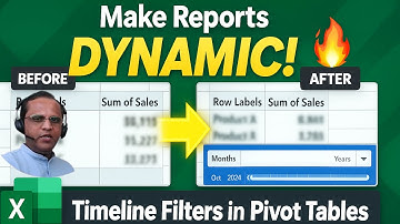 55. The Secret to Dynamic Excel Reports: Timeline Filters in Pivot Tables 🔥