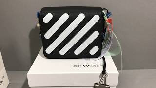 Information OFF WHITE black diag squre binde clip bag Update