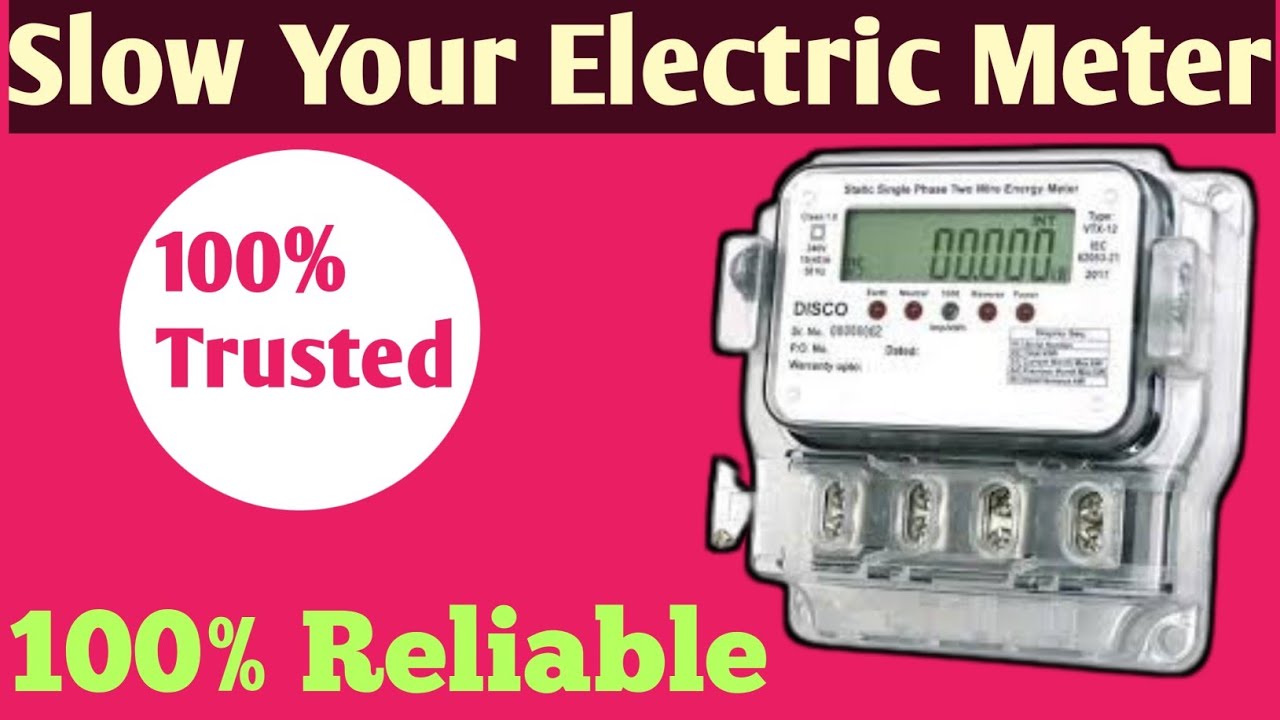 How To Electric meter slow downSub Metre hackPower saver device