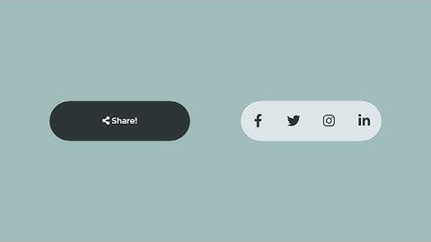 Animated Share Button Using Only HTML & CSS