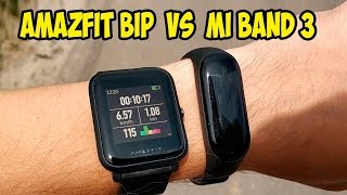 картинка: Xiaomi Mi Band 3 VS AmazFit Bip. Чем отличаются и что лучше купить?