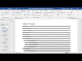 How to Create a Table of Contents in Microsoft Word