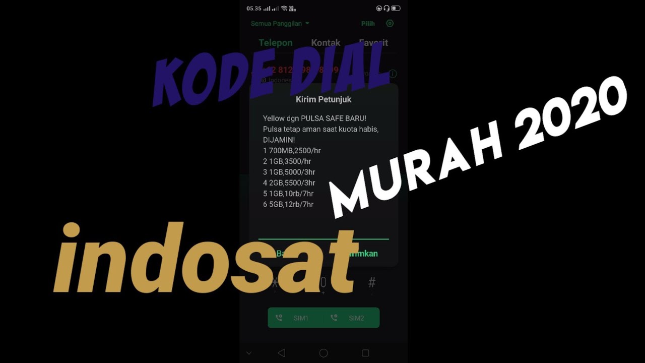 Kode Pulsa Gratis Indosat 2020 : GRATIS Pulsa 20Rb Indosat ~ Kode Dial Internet Murah - YouTube ...