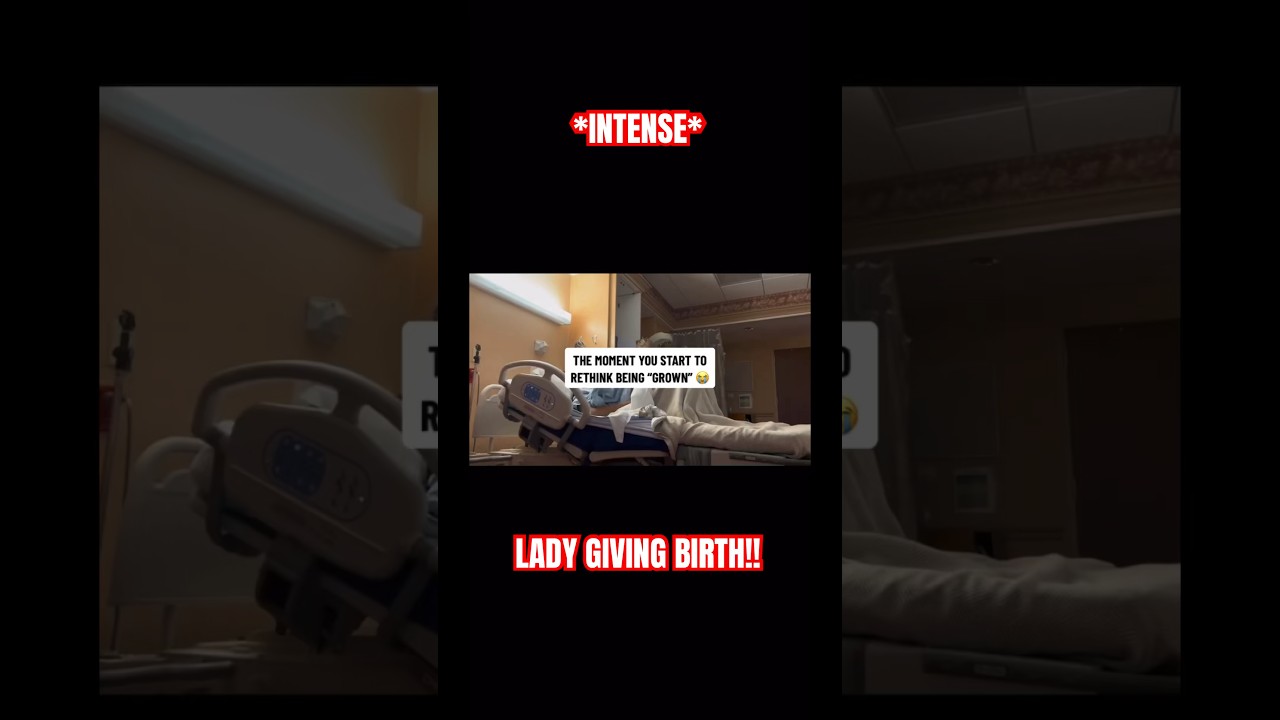 *INTENSE* NATURAL BIRTH| LADY CRIES IN LABOR 