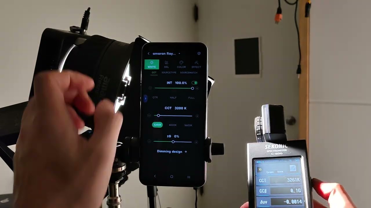 Amaran ray 120c behaves like bi color accuracy unstable horrible disaster color shift c800