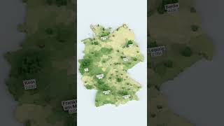 Population density in Germany (People per square kilometer) #germany #statistics #datavisualization
