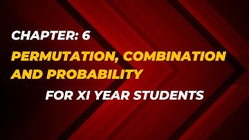 1st year math chapter 6 exercise 6.4 | permutation combination and probability | part 2