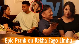 Epic Prank on Rekha Fago Limbu!! हैट! रोएर सम्हाल्नै गारो भो