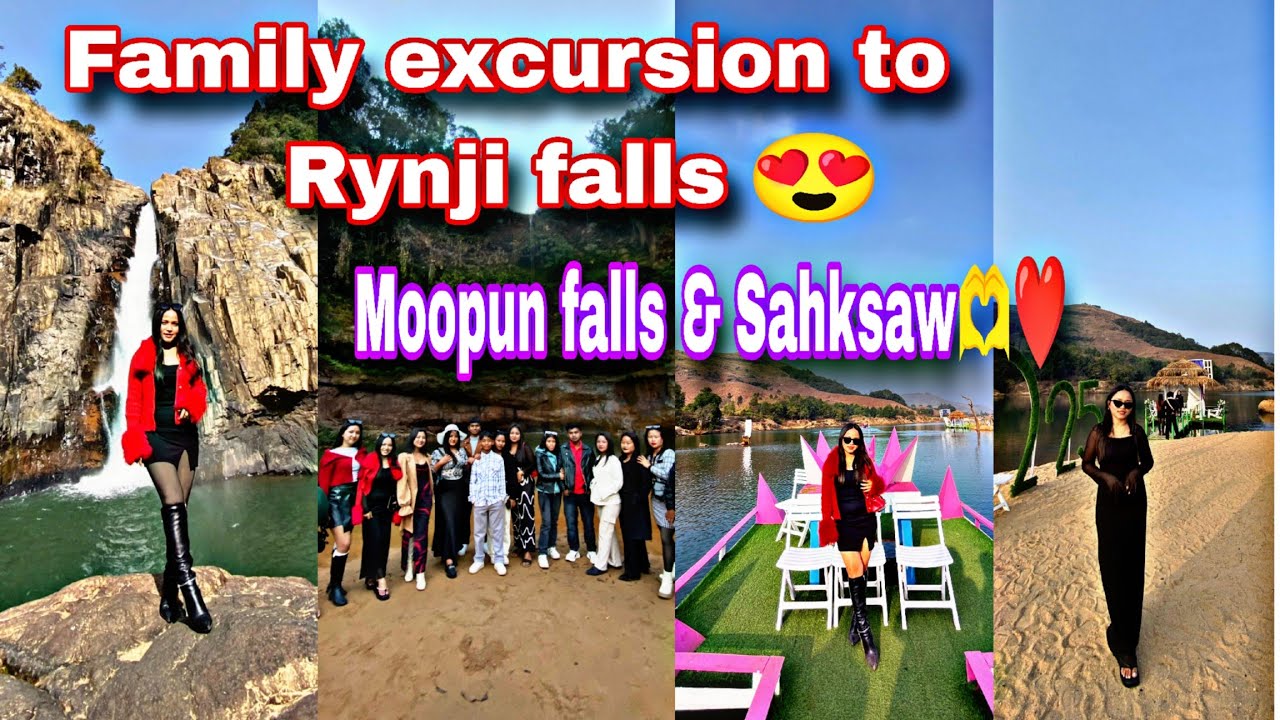 Family excursion to Rynji falls😍 Sahksaw & moopun falls 🫶❤️ #family #familyvlog #meghalaya #falls