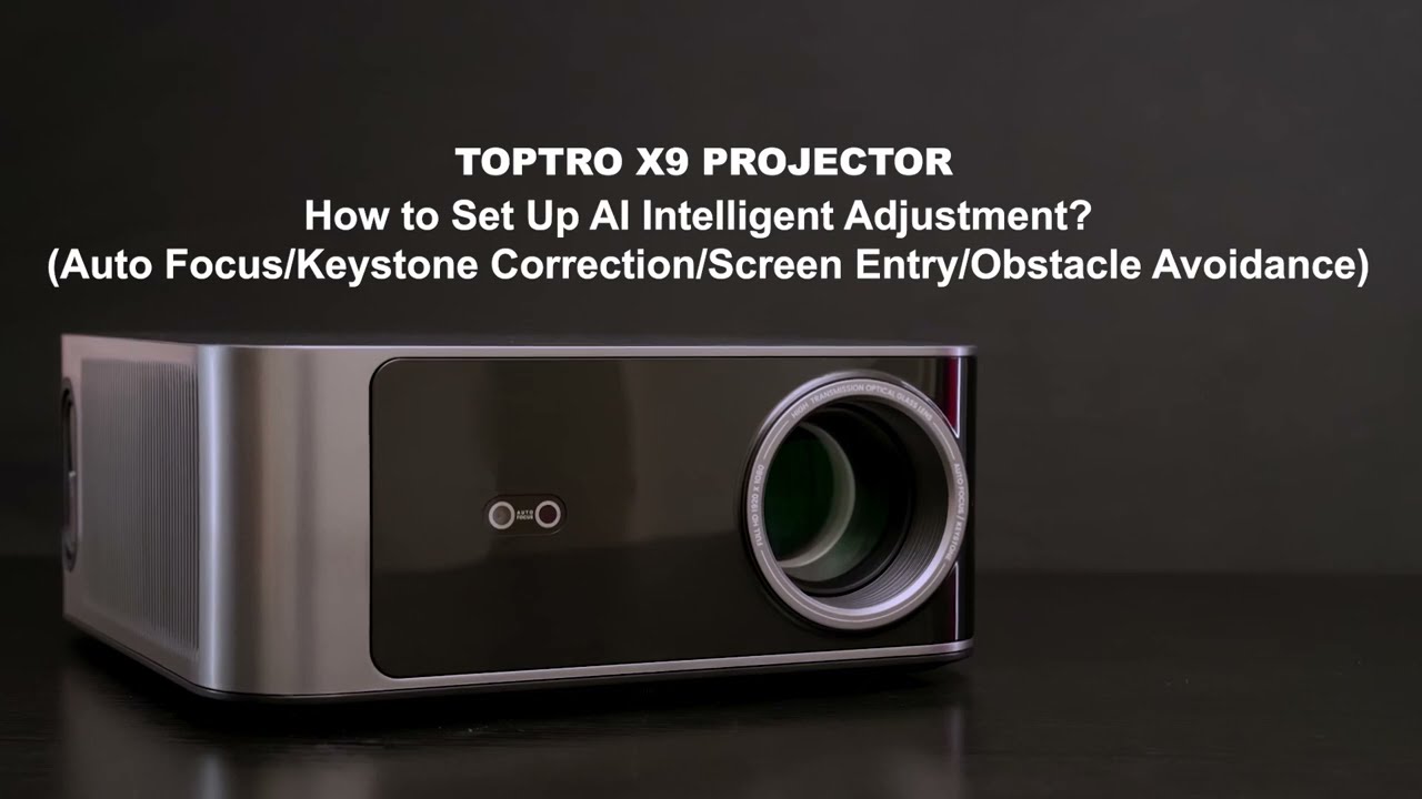 TOPTRO X9 Projector: How do I adjust the screen - YouTube