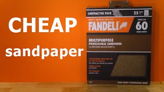 Fandeli CHEAP BULK Sandpaper Contractor Pack from Amazon [DEALS]