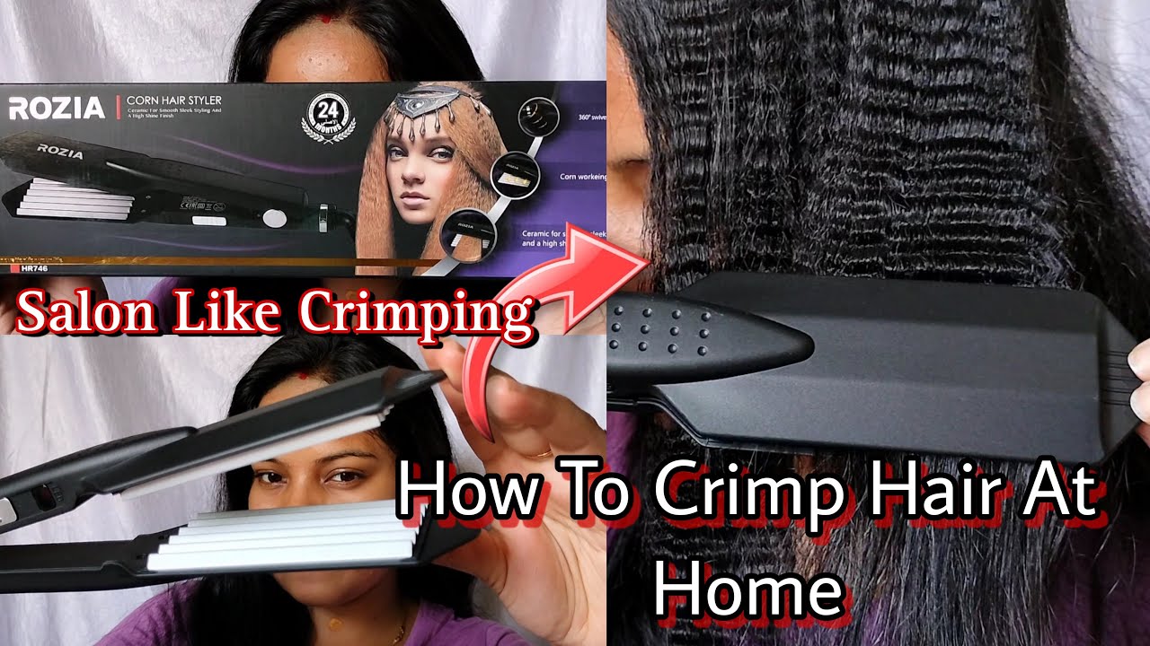 Rozia Hair Crimper Review Easy Way To Crimp Hair At Home Salon