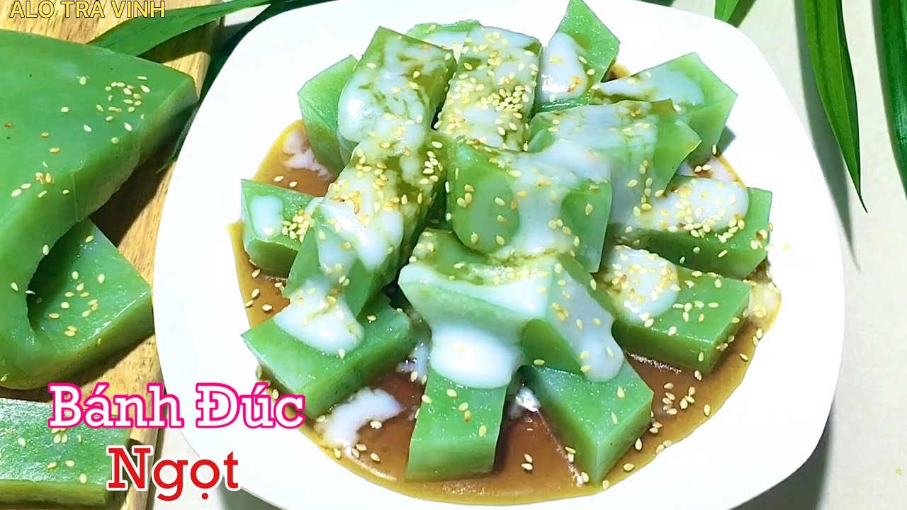 Cách pha bột BÁNH ĐÚC GÂN LÁ DỨA dai giòn không hàn... - youtube