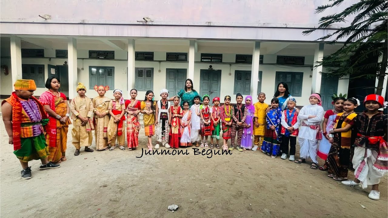 #traditional dress, fashion show #assamese #girls #boys#Little Star School ￼