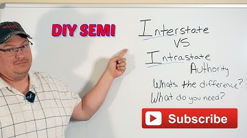 Interstate vs. Intrastate authority. What