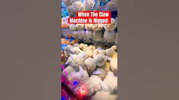 When The Arcade Claw Machine Is Rigged 😔 #shorts #clawmachine #plush