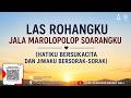 LAS ROHANGKU JALA MAROLOPOLOP SOARANGKU (HATIKU BERSUKACITA DAN JIWAKU BERSORAK-SORAK)