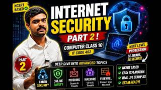 Internet Security Part 2| Computer Class 10 IT Code 402 | NCERT Chapter-wise Explanation #dhirajsir