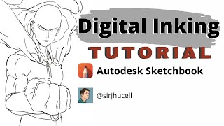 Digital Inking Tutorial - CLEAN LINE ART ( Autodesk Sketchbook Tutorial )