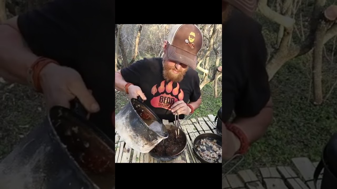 30 Day Texas Survival Challenge Day 28 Part 2 | Making Vegan Acorn Burgers