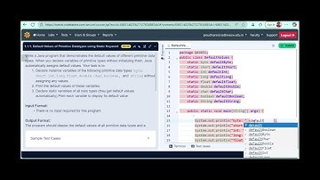 Default values for static variables in java