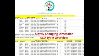 SCD Type1 Overview