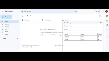 ✅ How To Create A Table In Gmail | How To Insert A Table In Gmail