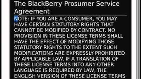 BlackBerry 9300 Curve 3G, Email set up