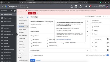 Google Adwords: Customize Your Report with Custom Columns. ( Modify Columns according to the report)
