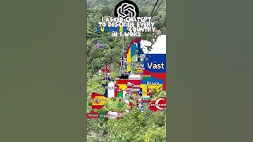 I asked ChatGPT to describe European countries in 1 word