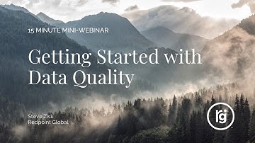 Getting Started with Data Quality