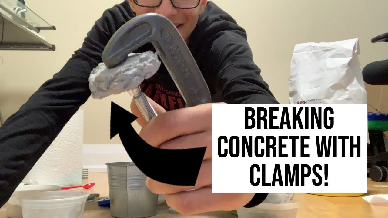 Testing concrete strength in my basement!