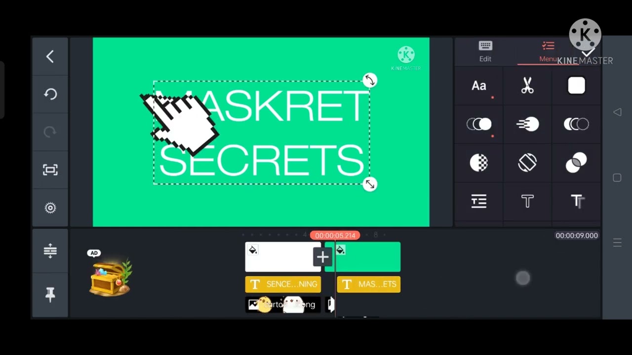 MASKRET SECRET CURSOR LOGO SPEEDRUN