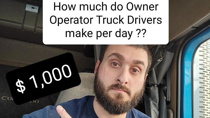How much money does a owner operator truck driver make