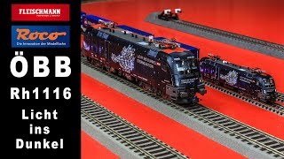 Fleischmann/Roco ÖBB Rh1116  Taurus Licht ins Dunkel DCC Sound N H0.