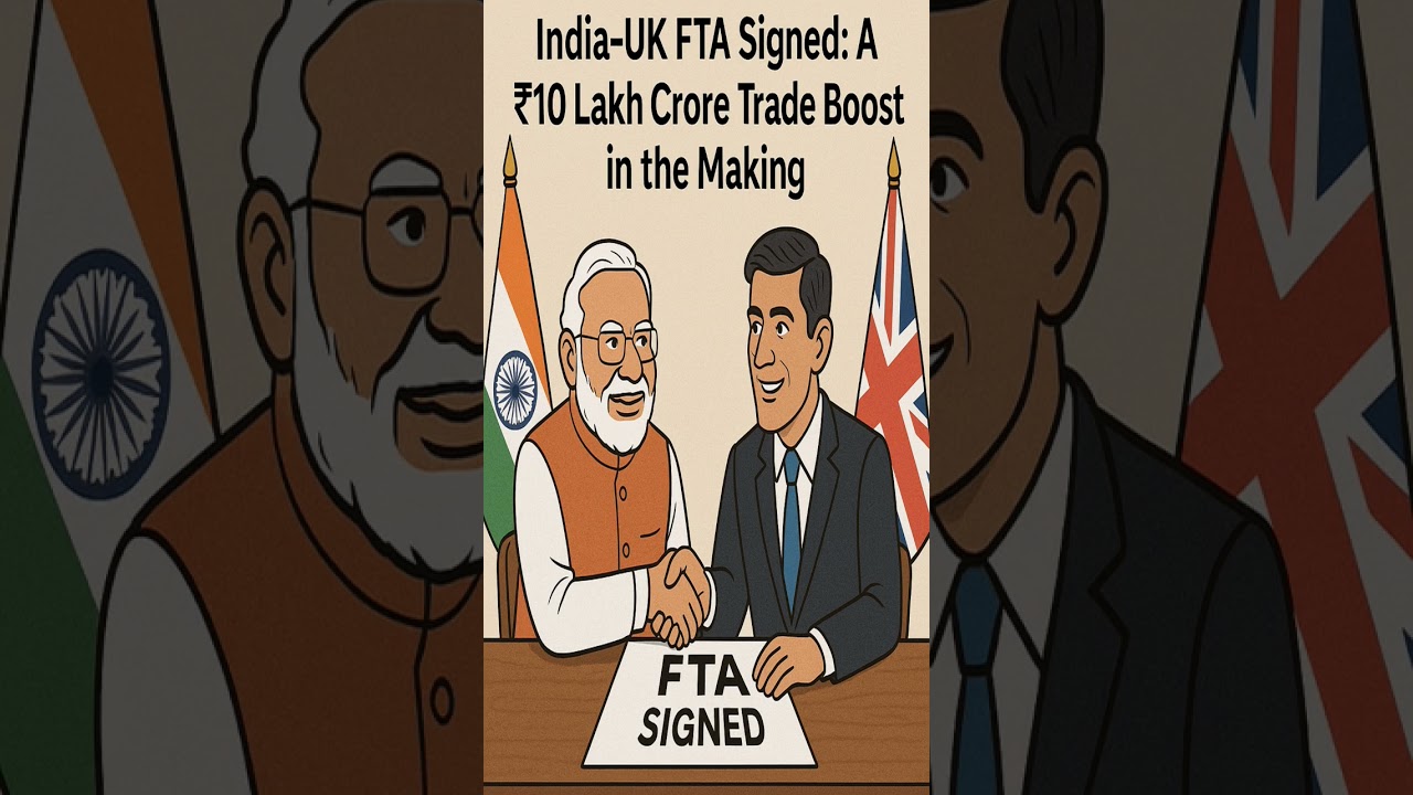 India-UK FTA Signed: A ₹10 Lakh Crore 🎉 