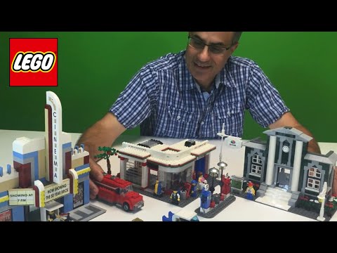 YouTube thumbnail: LEGO 10184 Town Plan from 2008 - review! 50 year anniversary set