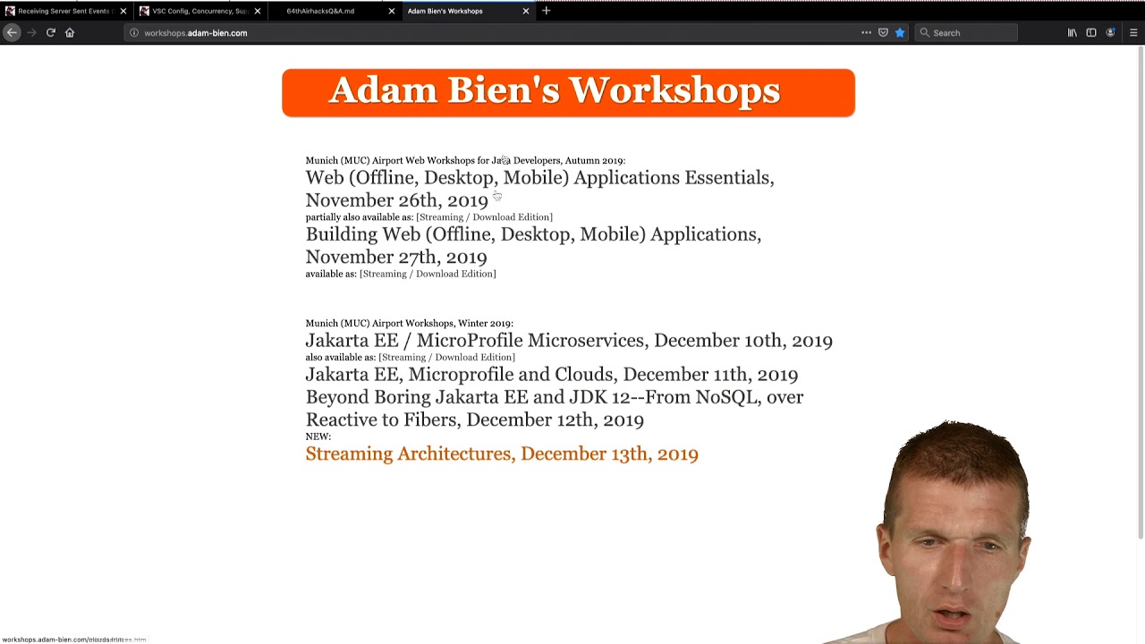 64th airhacks.tv Questions and Answers YouTube