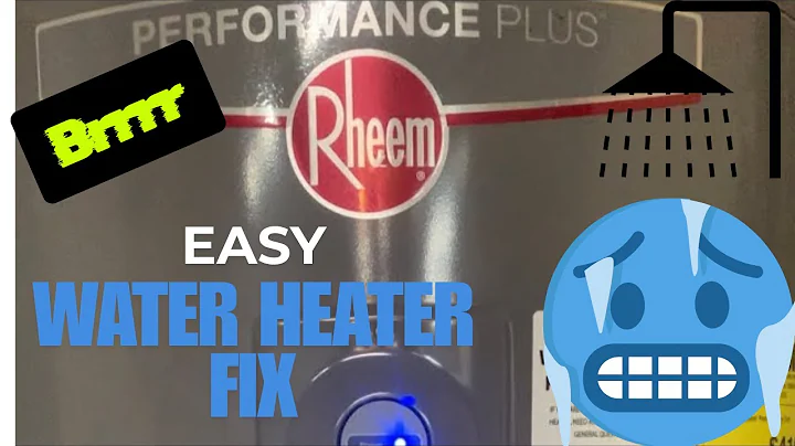How To Adjust An Electric Water Heater | Rheem Performance Plus | EASY!