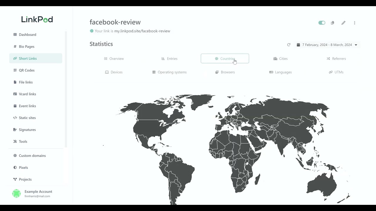How to View Analytics for Short Links in Link Pod