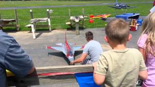 $12,000 Turbine Jet Propelled RC Plane Spooling Up Buder Park 7/14/2013