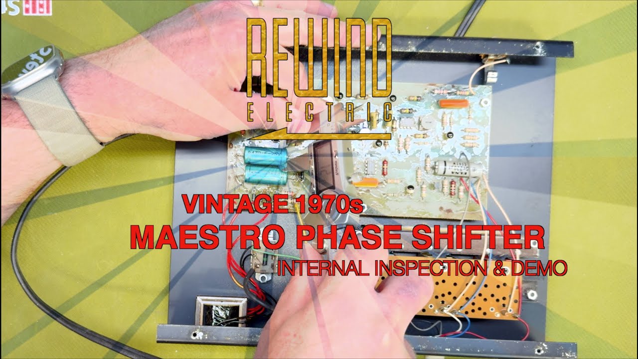 Vintage 1979 USA Ross Phaser - Internal Inspection & Demo - YouTube