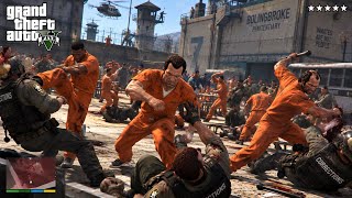 GTA 5 - Michael, Franklin & Trevor Prison Break   Ten Star Escape 