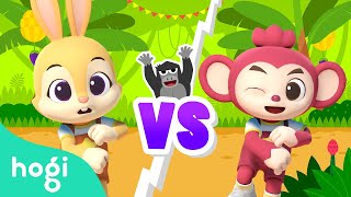Boom Boom Jungle Boogie | Dance Battle Game with Jeni & Poki  | Kids Choreography | Dance with Hogi